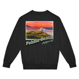 Pebble Beach California Stamp Sweatshirt