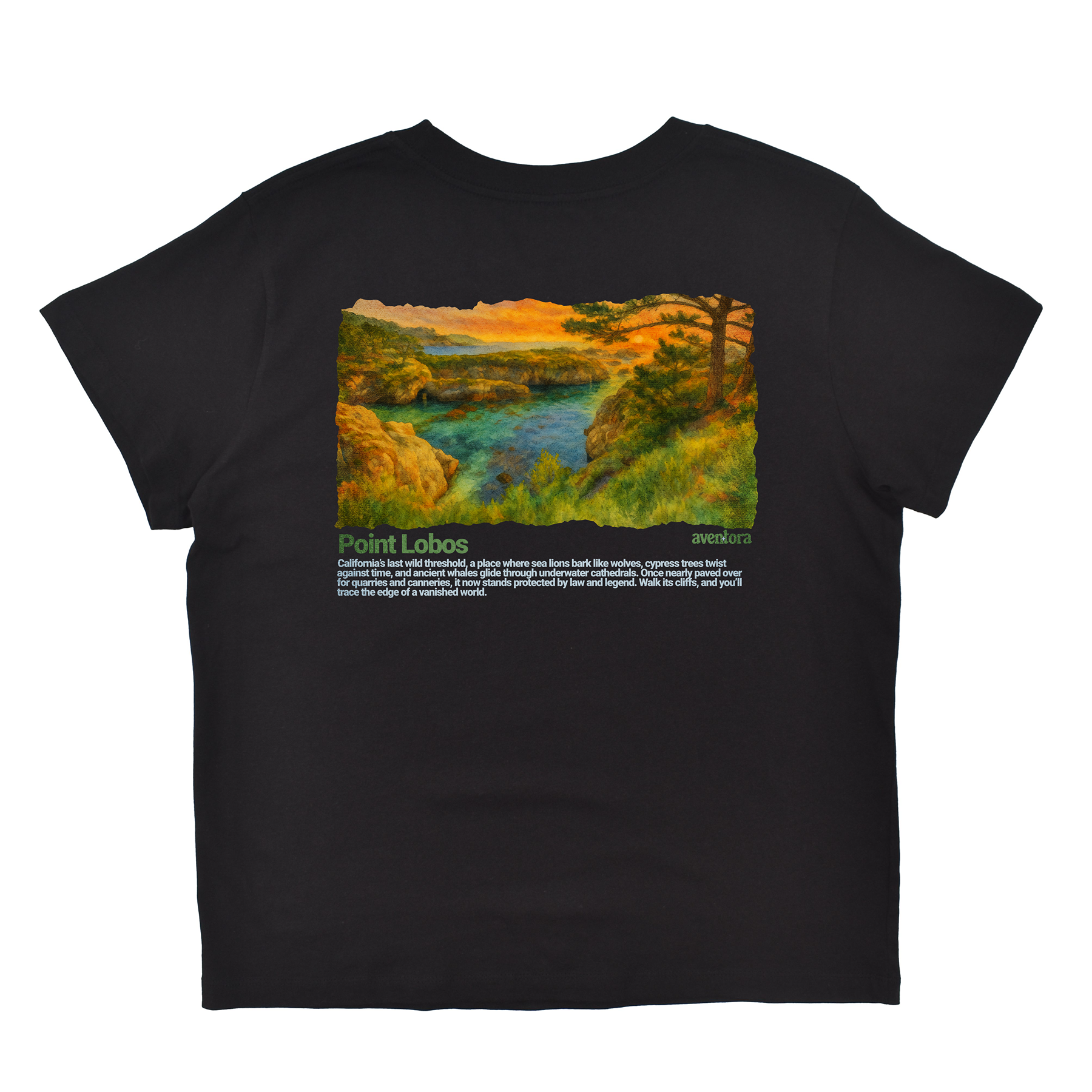 Point Lobos California Boyfriend Tee
