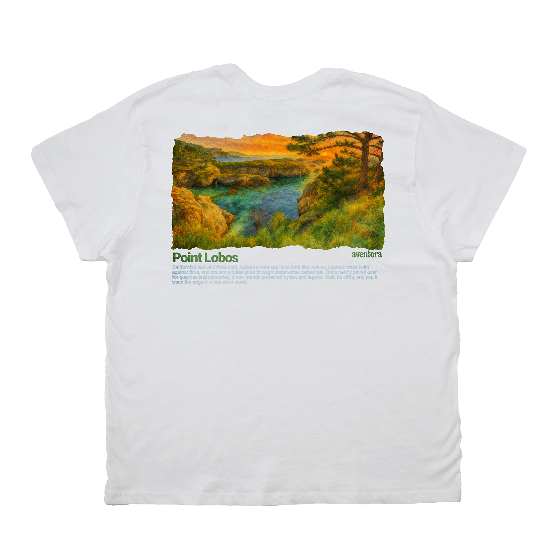 Point Lobos California Boyfriend Tee