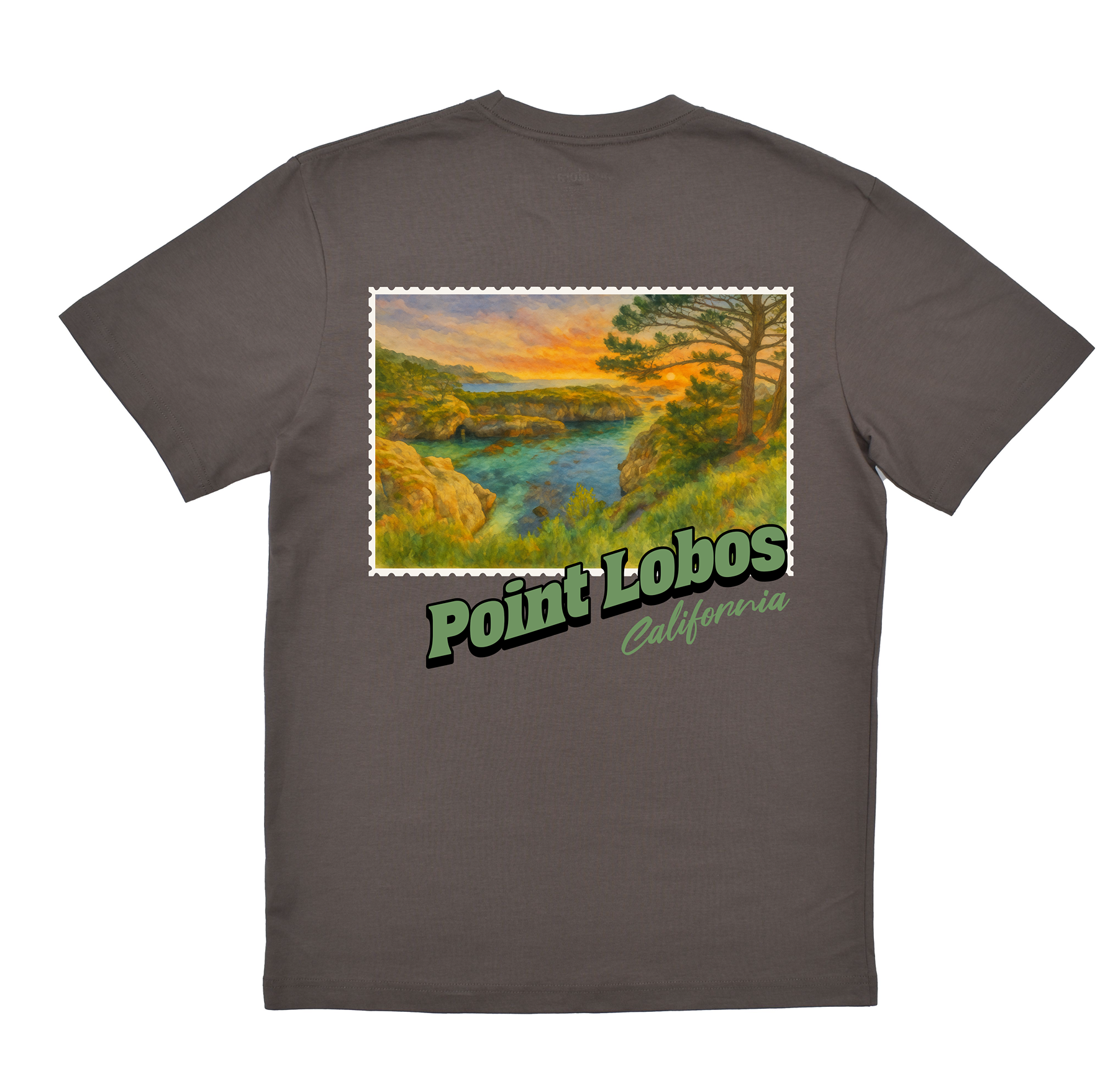 Point Lobos California Stamp Core Tee
