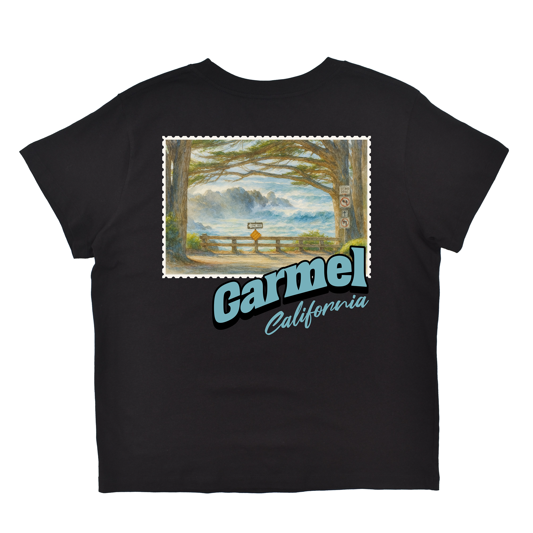 Carmel California Stamp Boyfriend Tee