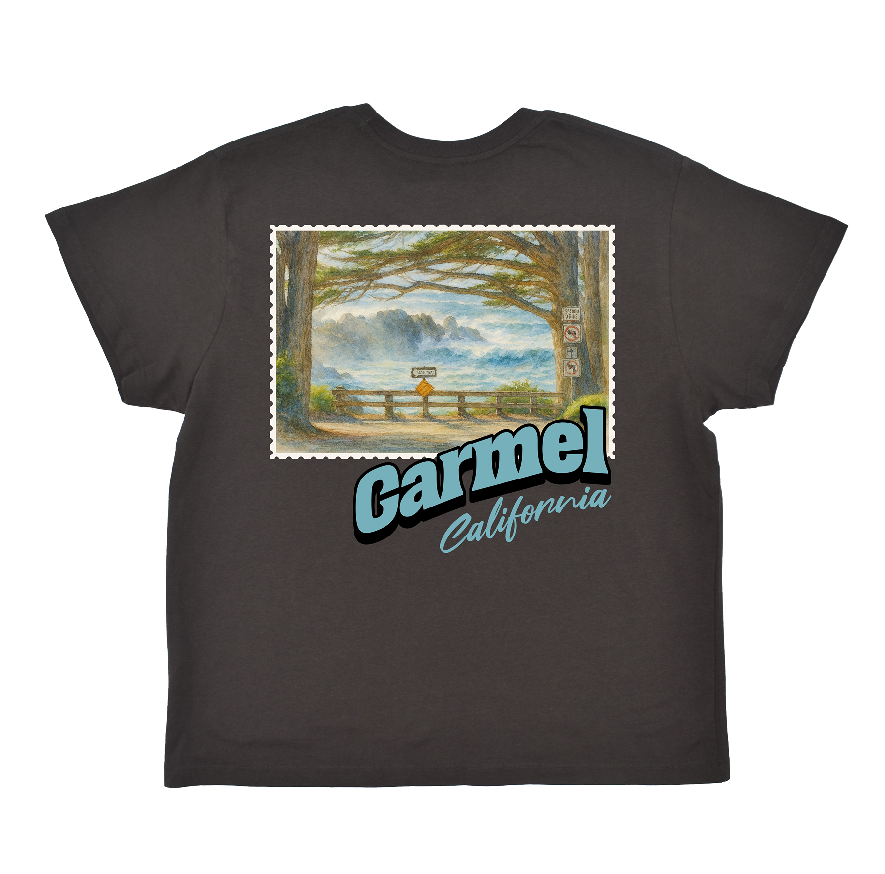Carmel California Stamp Boyfriend Tee