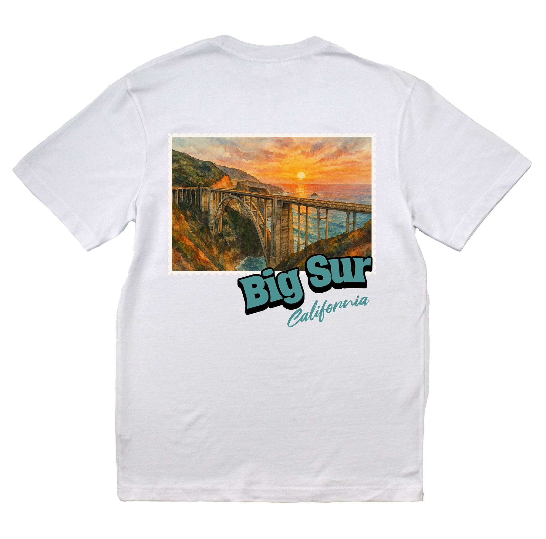 Big Sur California Stamp Core Tee