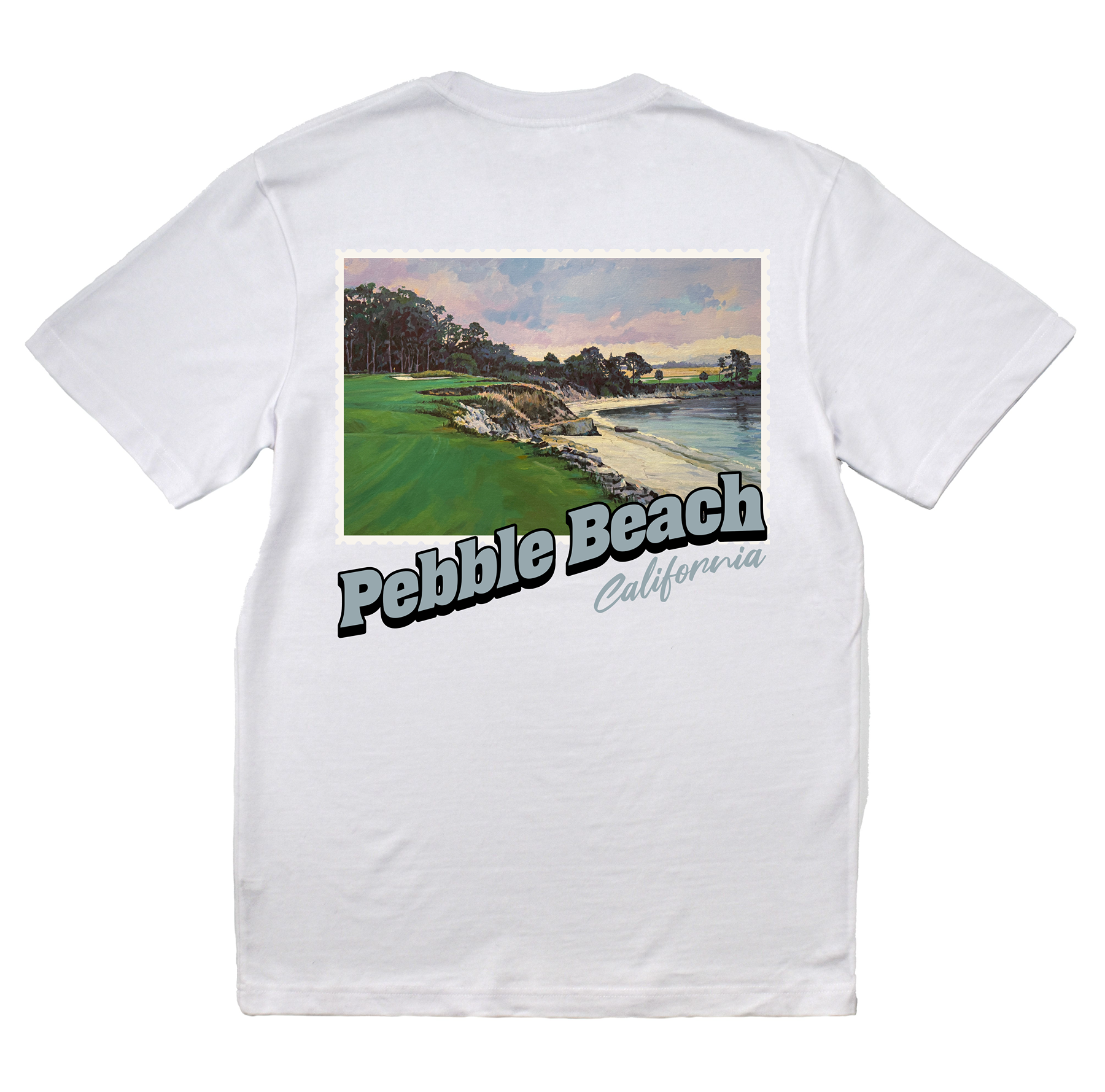 Pebble Beach California Stamp Core Tee