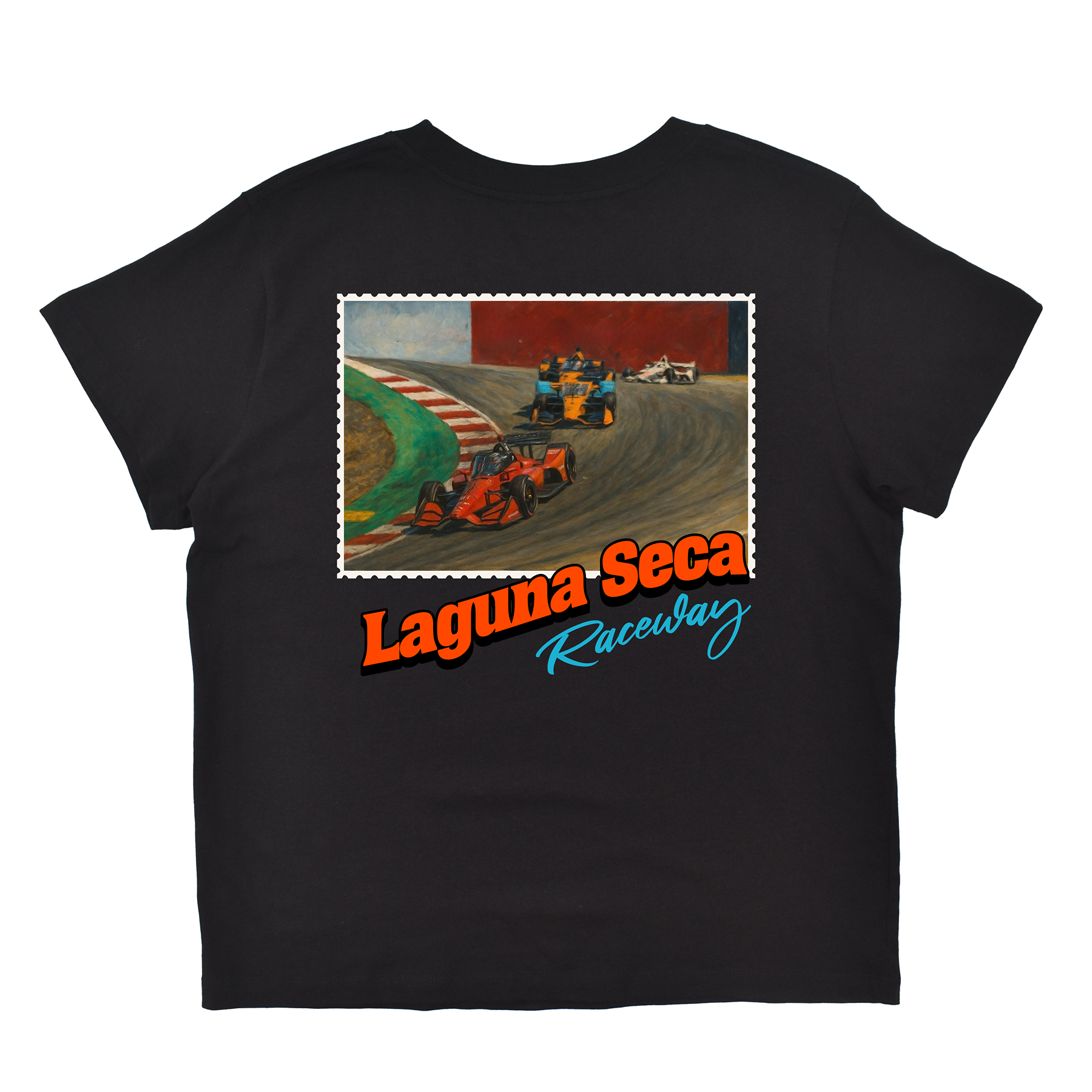 Laguna Seca California Stamp Boyfriend Tee