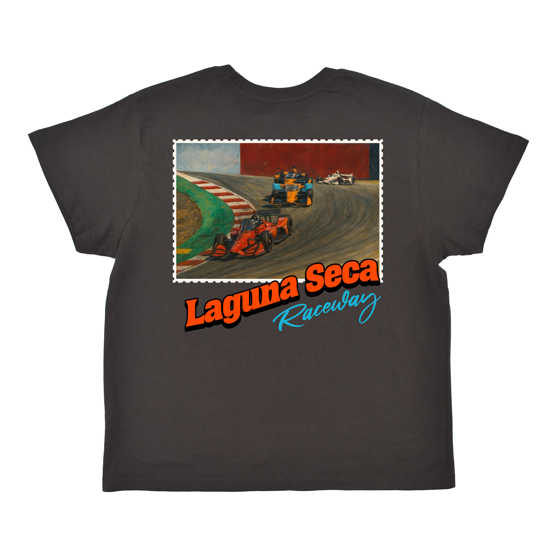 Laguna Seca California Stamp Boyfriend Tee