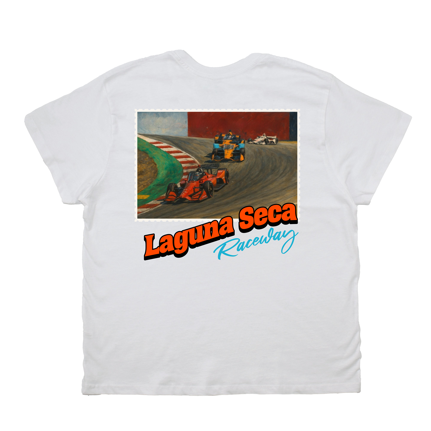 Laguna Seca California Stamp Boyfriend Tee