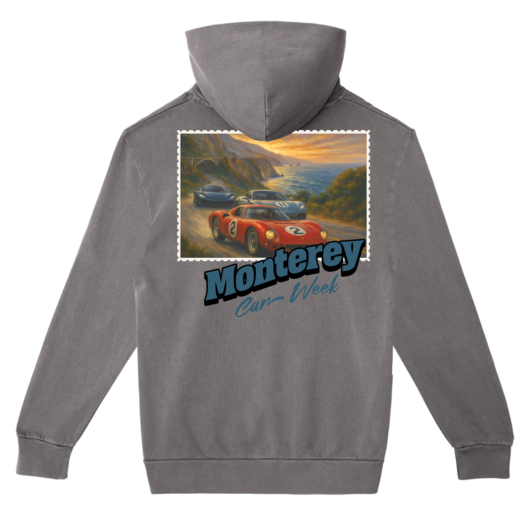 Monterey Car Week Stamp Hoodie