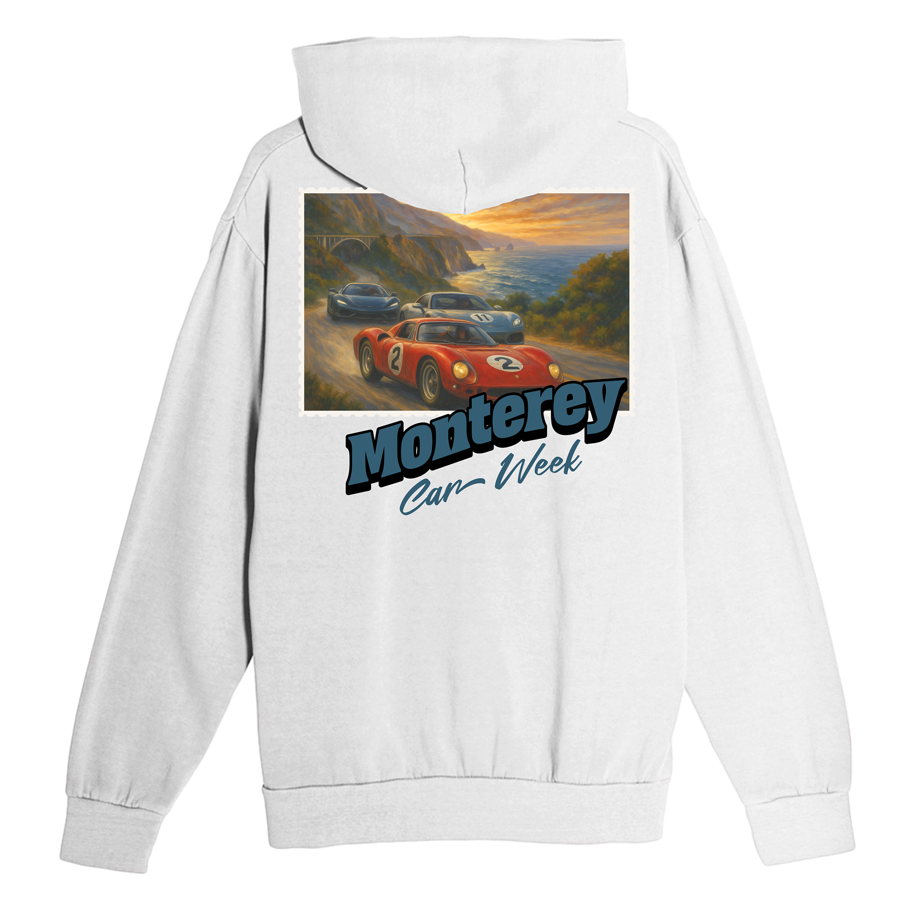 Monterey Car Week Stamp Hoodie