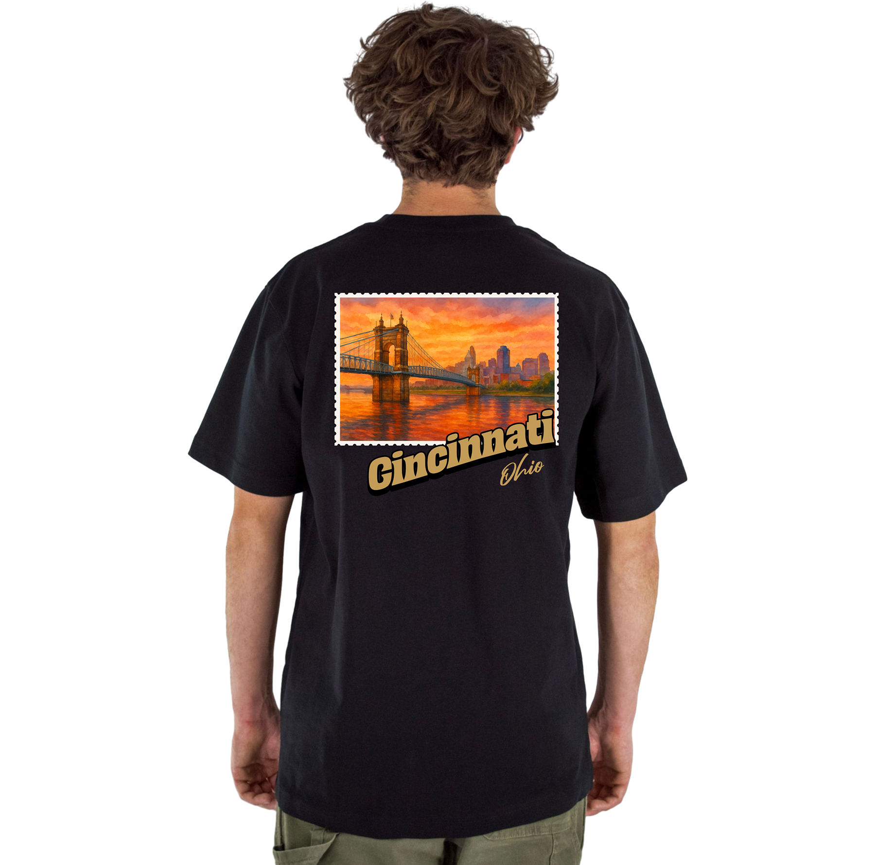 Cincinnati Ohio Stamp Core Tee