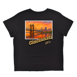 Cincinnati Ohio Stamp Boyfriend Tee