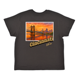 Cincinnati Ohio Stamp Boyfriend Tee