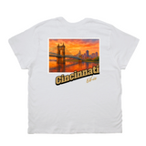 Cincinnati Ohio Stamp Boyfriend Tee