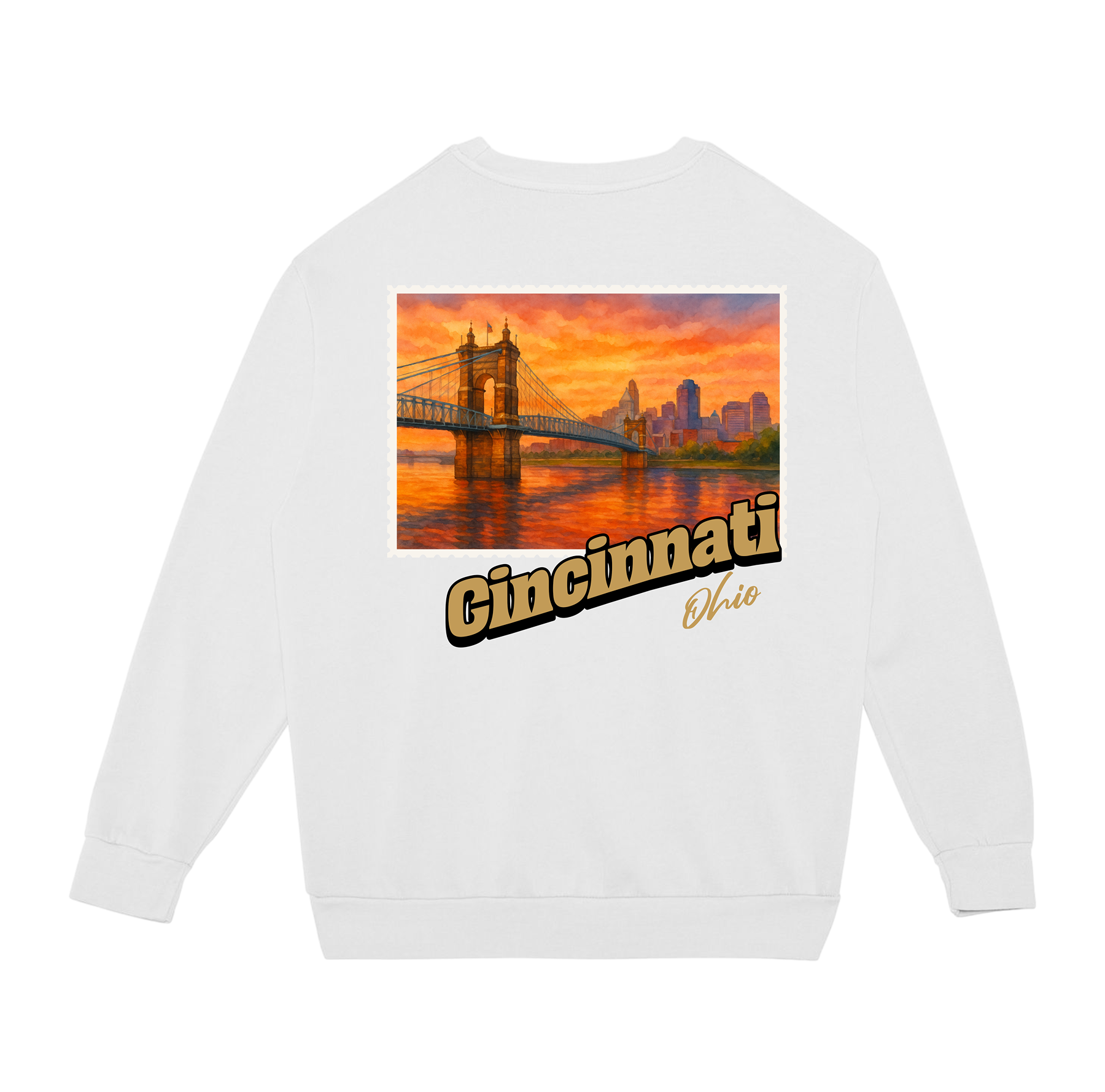 Cincinnati Ohio Stamp Sweatshirt