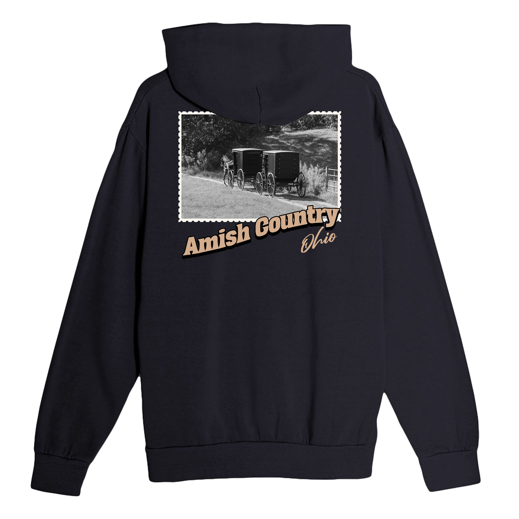 Amish Country Ohio Stamp Hoodie