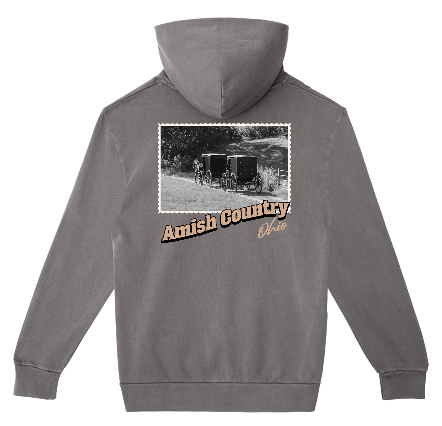 Amish Country Ohio Stamp Hoodie