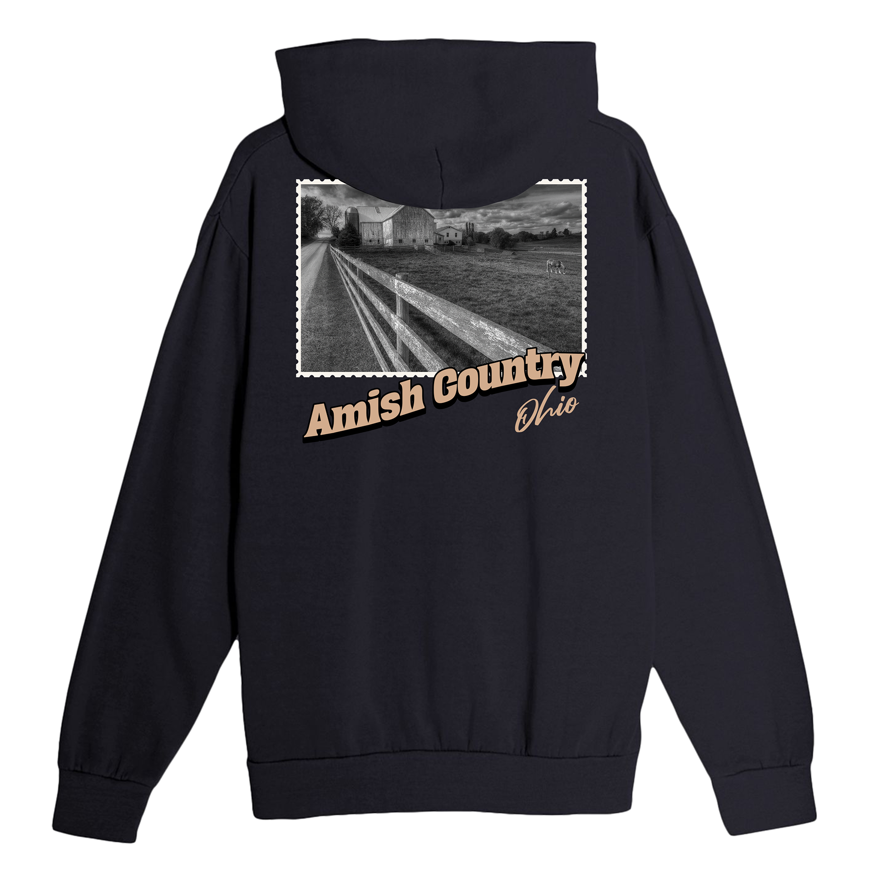 Amish Country Ohio Stamp Hoodie