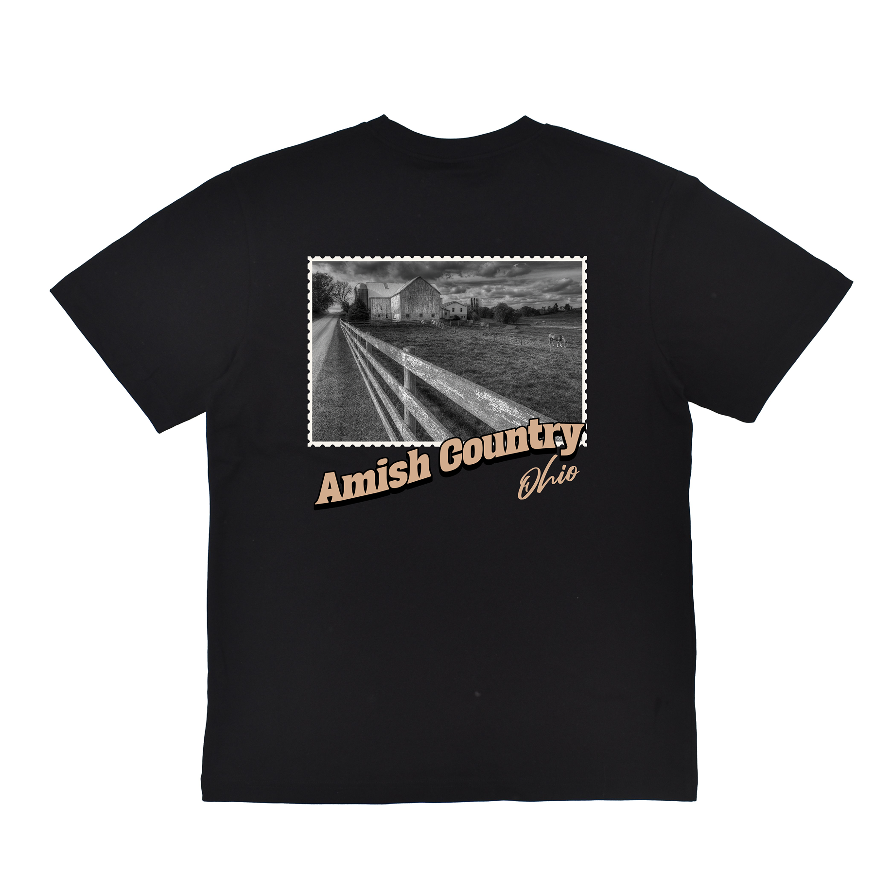 Amish Country Ohio Stamp Core Tee