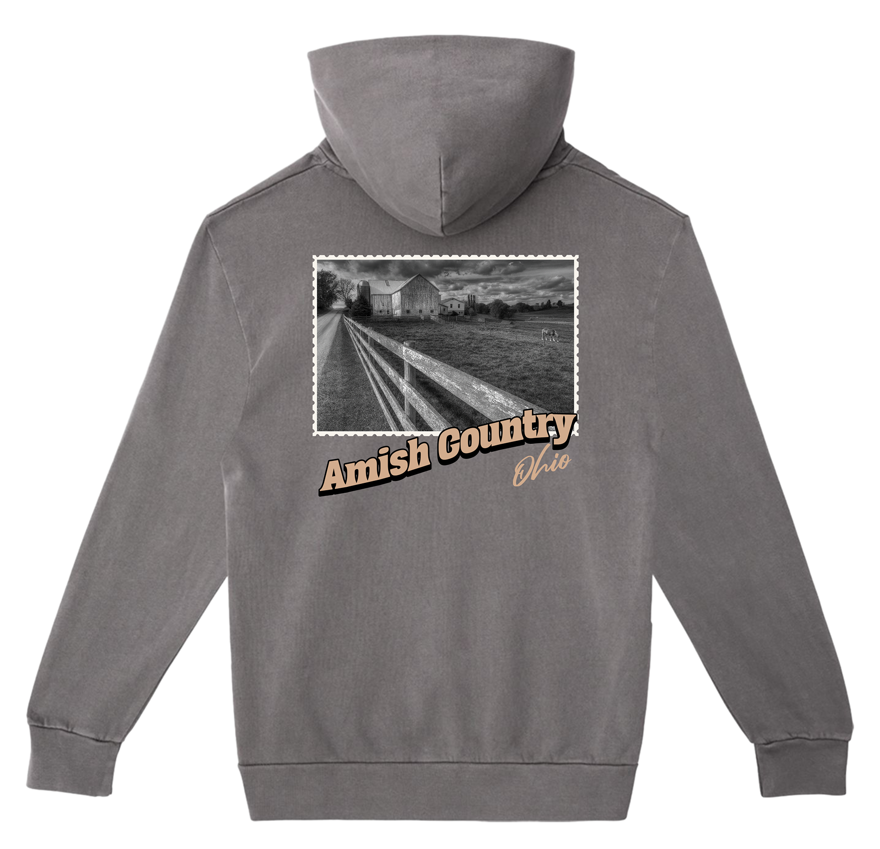 Amish Country Ohio Stamp Hoodie