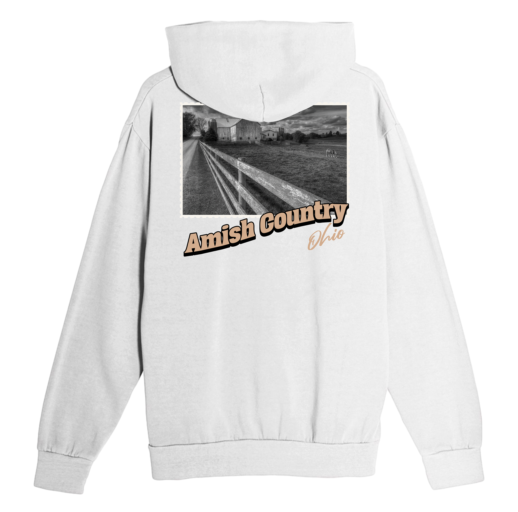 Amish Country Ohio Stamp Hoodie