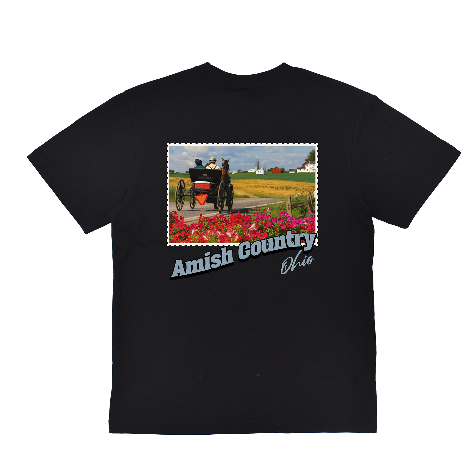 Amish Country Ohio Stamp Core Tee