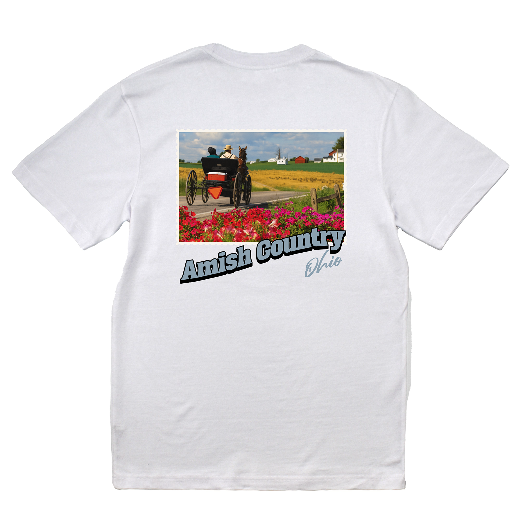 Amish Country Ohio Stamp Core Tee