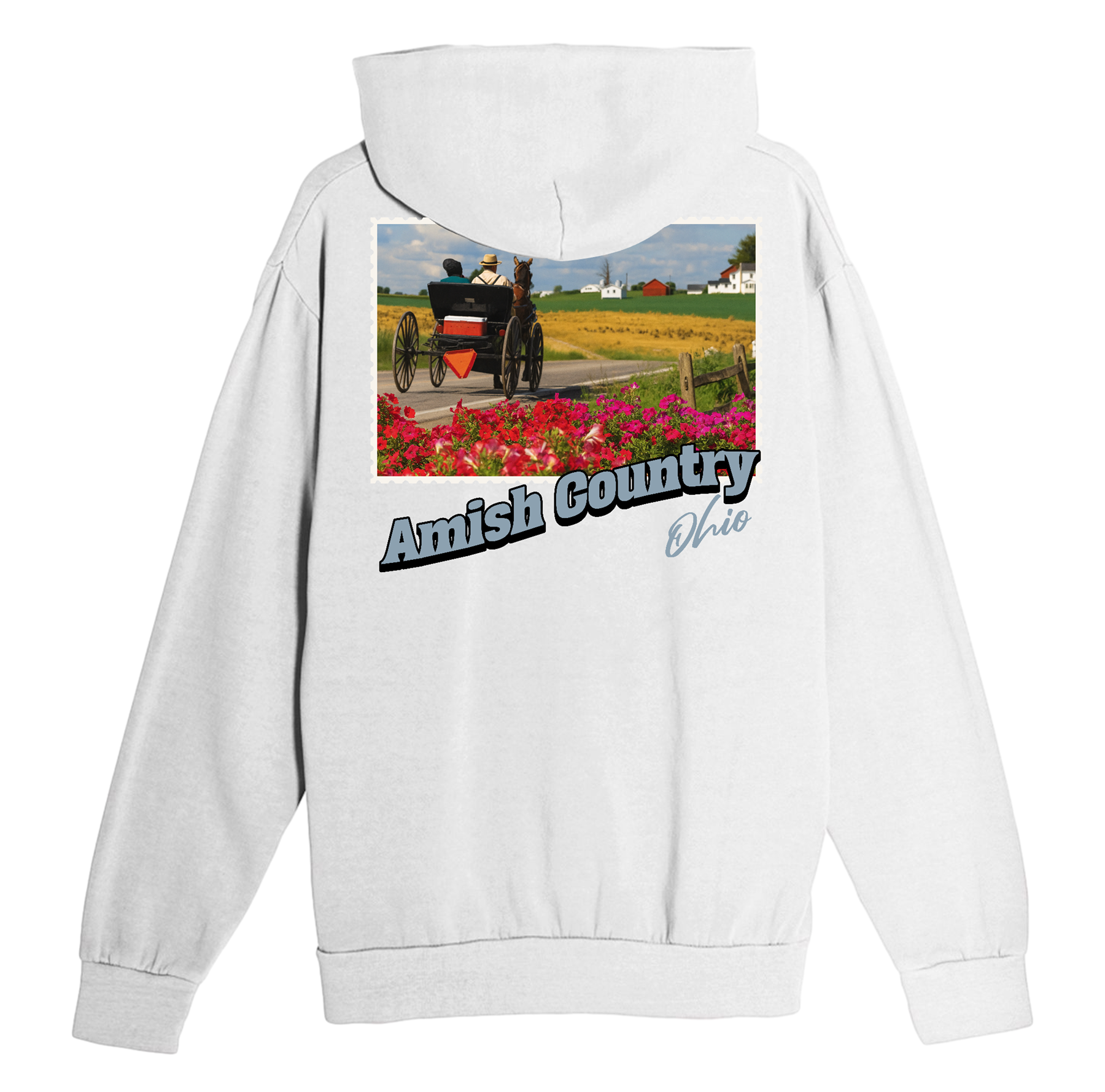 Amish Country Ohio Stamp Hoodie
