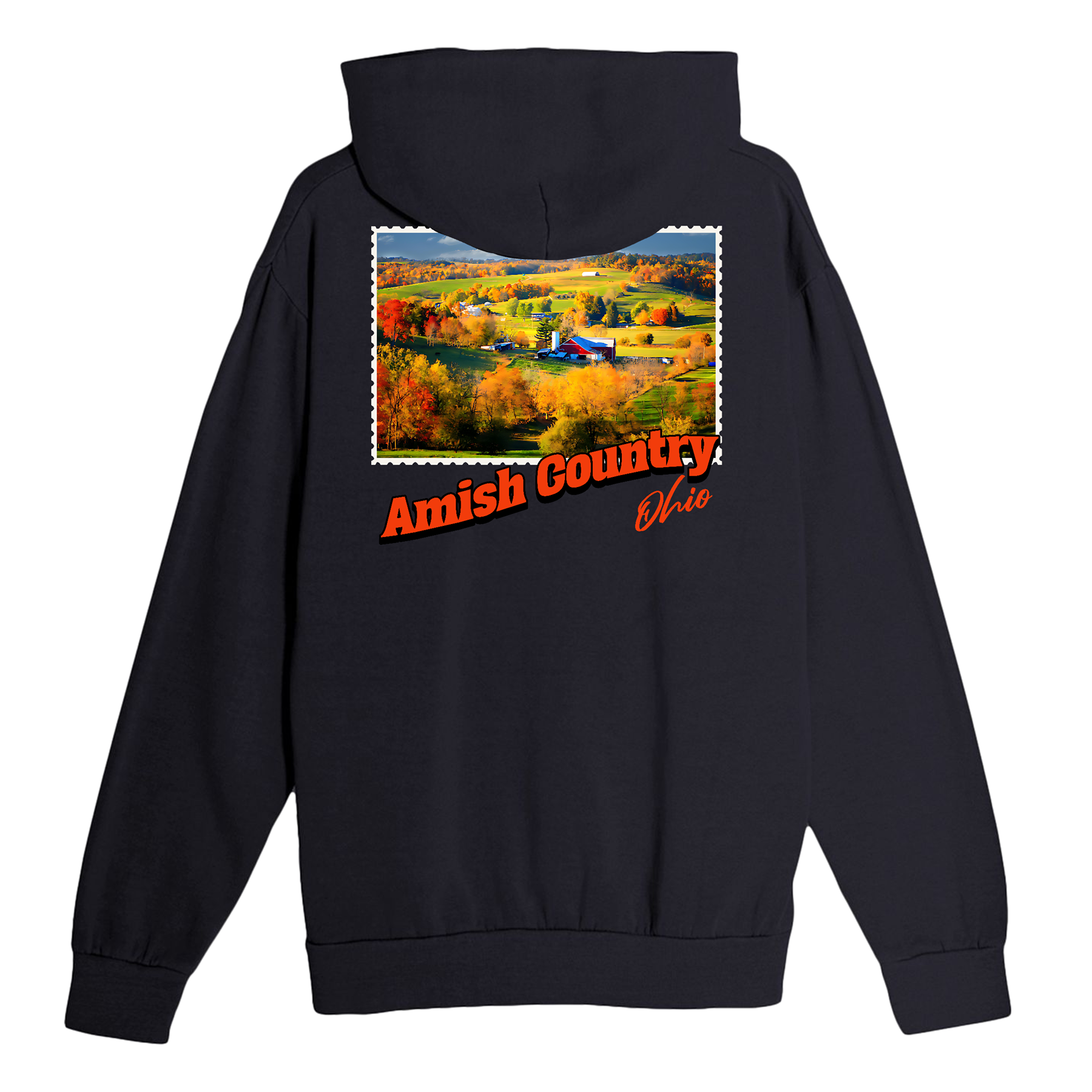 Amish Country Ohio Stamp Hoodie