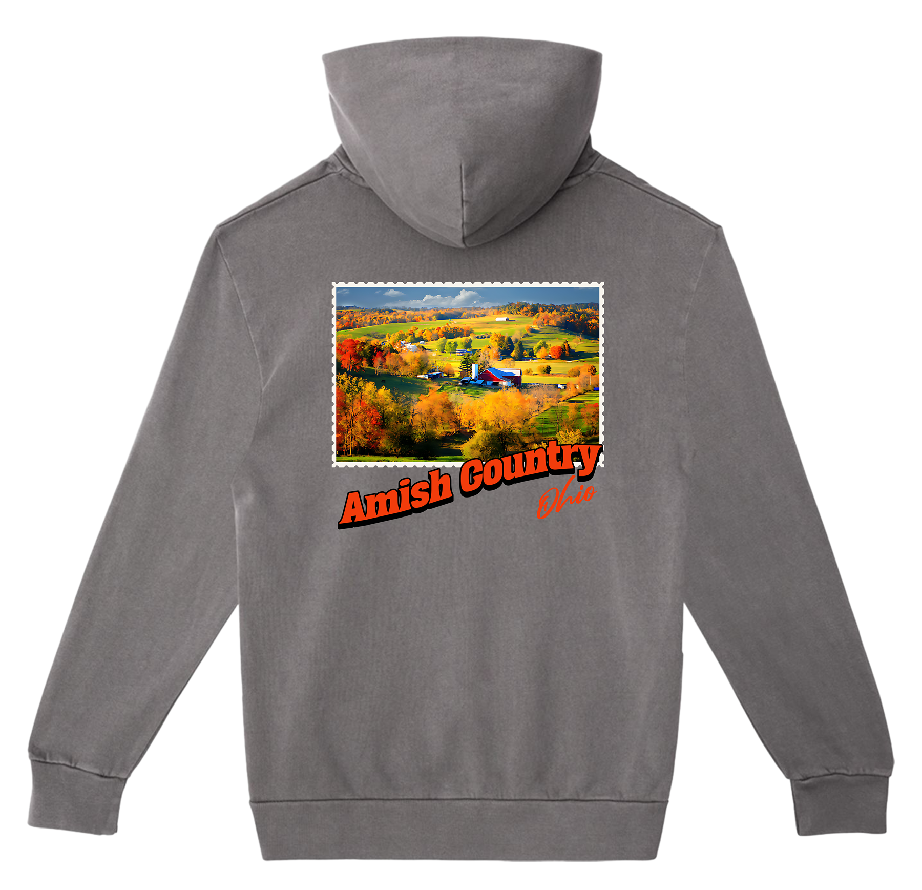 Amish Country Ohio Stamp Hoodie
