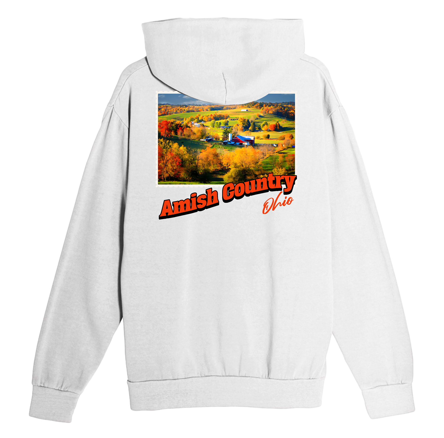 Amish Country Ohio Stamp Hoodie