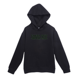 Black hoodie with 'Santa Cruz' text on a white background