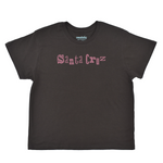 Black t-shirt with 'Santa Cruz' logo on a white background