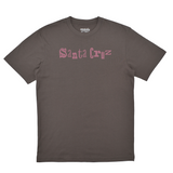 Gray t-shirt with 'Santa Cruz' logo on a white background